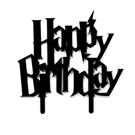 Acrylic Art Design Happy Birthday Harry Potter Cake Topper Review | Happy birthday harry potter ...