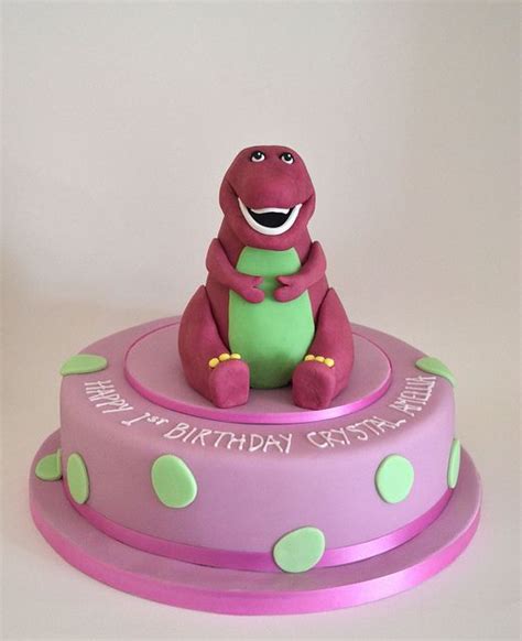 Barney dinosaur birthday cake | Barney birthday cake, Barney cake ...