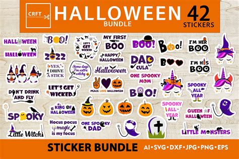 Halloween Craft Bundle SVG Files for DIY Graphic by CRFT · Creative Fabrica