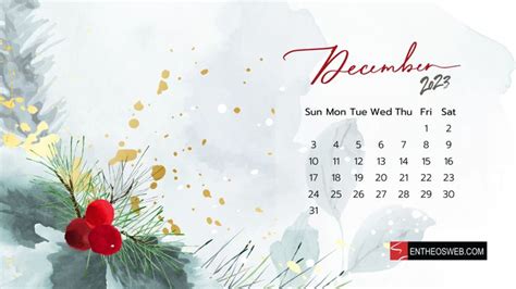 December 2023 Calendar Desktop Wallpaper | EntheosWeb in 2023 | Calendar wallpaper, Desktop ...