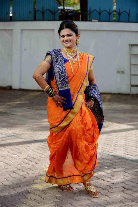 Maharashtrian Bride in Nauvari Saree | Nauvari saree, Mumbai wedding ...