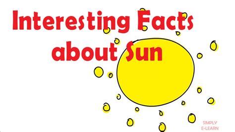 Facts About The Sun For Kids