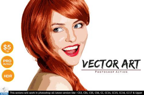 Vector Art - Photoshop Action - Invent Actions