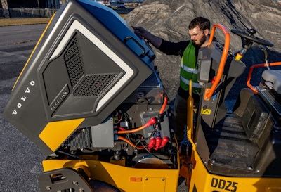 Volvo reveals first electric machine for road building | Equipment World