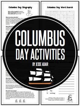 Columbus Day Activities by The Senior School Shop | TpT