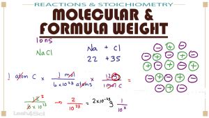 Molecular Weight and Formula Weight Calculations in MCAT General Chemistry