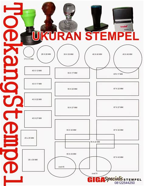 Ukuran Stempel Persegi Panjang Bahasa - IMAGESEE