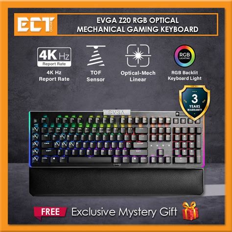 EVGA Z20 RGB Optical Mechanical Gaming Keyboard, Optical Mechanical ...