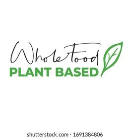 Whole Food Plant Based Logo Stock Vector (Royalty Free) 1691384806 ...