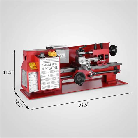 7"x12" Mini Metal Lathe Metalworking Woodworking Precision Motorized Drilling - Buy Lathe ...