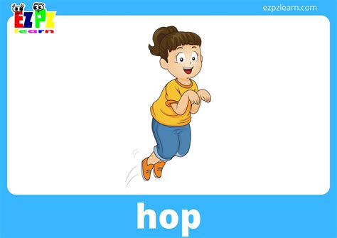 Action Verbs Flashcards With Words - Ezpzlearn.com