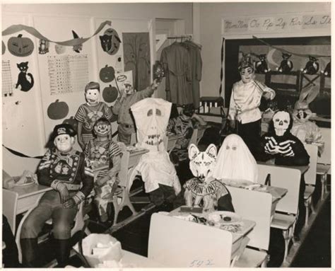 1960 Vintage Halloween School Room Decorations Display. | Vintage halloween costume, Vintage ...