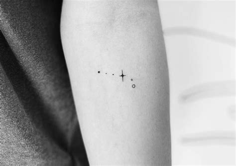 Details more than 74 minimalist universe tattoo best - in.coedo.com.vn