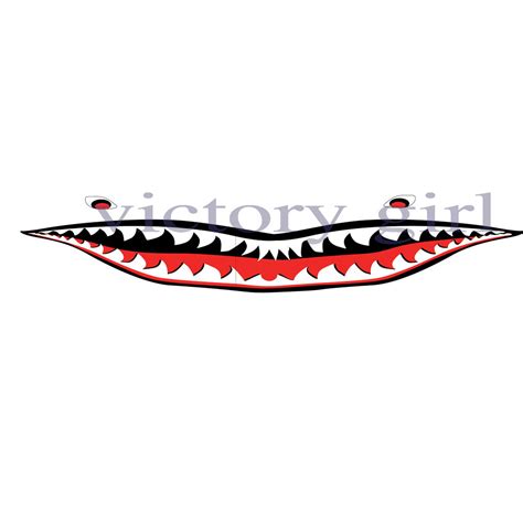 Full Mouth Shark Teeth Vinyl Decal Sticker – Victory Girl