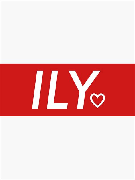 "ILY♡" Sticker by rudolfosxd | Redbubble