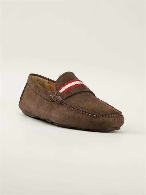 Bally Slipon Loafers in Brown for Men | Lyst