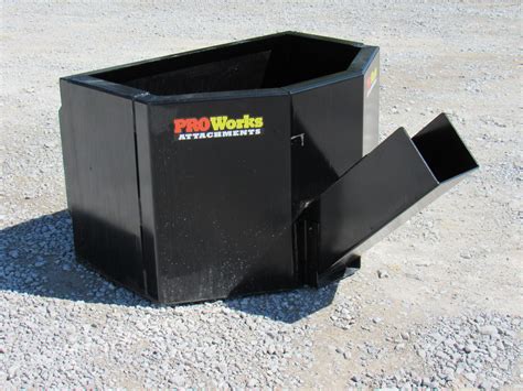 5/8 Cubic Yard Concrete Dispensing Bucket Attachment Fits Skid Steer ...