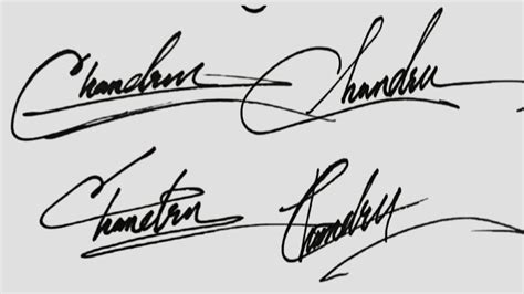 Different Signatures Styles