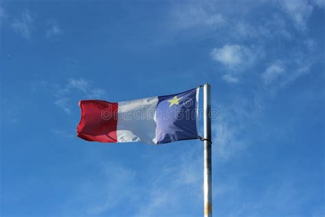 Acadian flag stock image. Image of acadian, canada, flag - 258835349