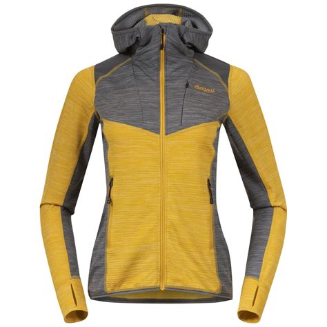 Bergans Of Norway - Rabot Active Mid Hood jakke dame - Fleecejakker og ulljakker| Sport 1 ...