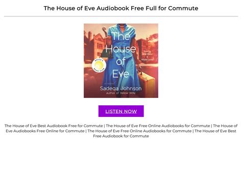 The House of Eve Audiobook Free Full for Commute by VedranaNea - Issuu