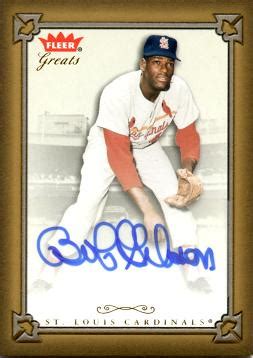 Bob Gibson Autograph Baseball Card