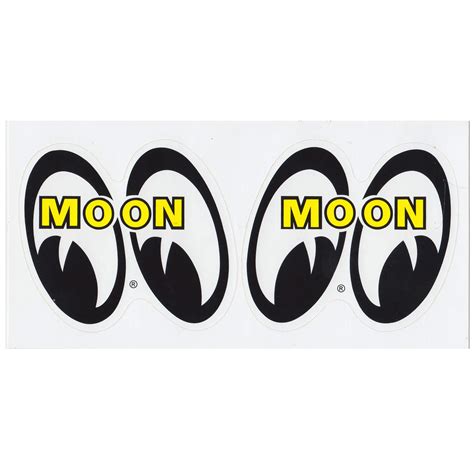 Mooneyes Pair of Mooneyes Stickers - Large – Lowbrow Customs