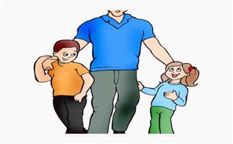 Fathers Day Clipart Child - Single Parent Family Clip Art , Free Transparent Clipart - ClipartKey