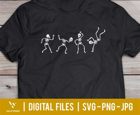 Dancing Skeleton Svg Funny Halloween Svg Funny Dance Svg - Etsy