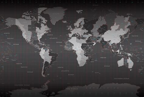 World Map Wallpapers Black - Wallpaper Cave