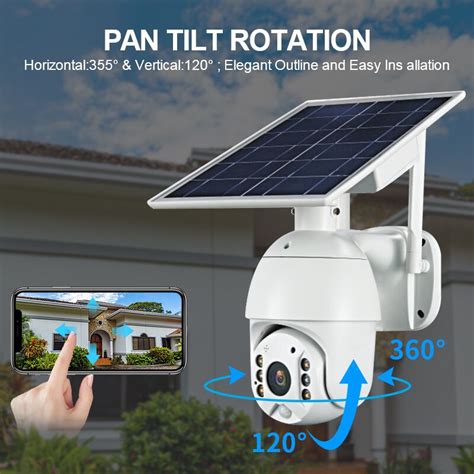 Solar and Battery Powered Security Surveillance Camera - PTZ 4G or WiFi ...