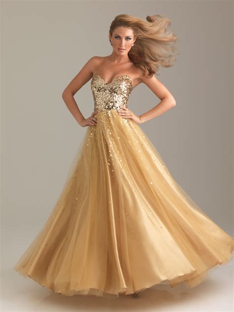 Prom Fashion @ Prom Dress Shop: Gorgeous & Glamorous in GOLD!