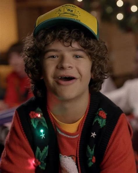 Stranger Things Christmas Video Screen Capture, Dustin, Gaten, Season 3 ...