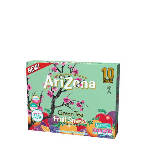 AriZona Fruit Snacks - Green Tea - 10 Pack - Shop AriZona