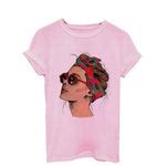 T Shirt Rétro Femme Moto Rose - Louise Vintage