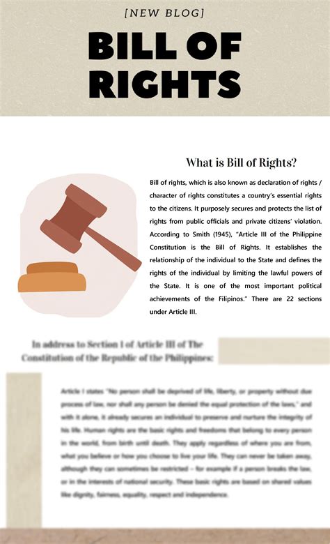 SOLUTION: Bill of rights blog sample - Studypool