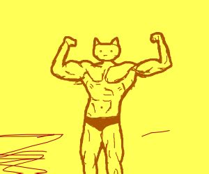 Buff Cat! - Drawception