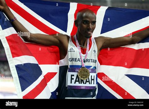 Mo farah 2012 olympics medal hi-res stock photography and images - Alamy