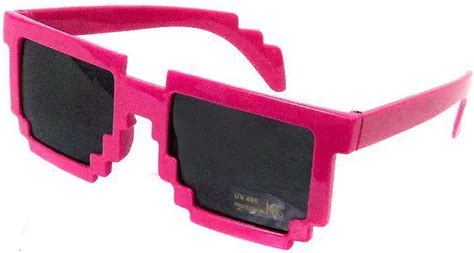 Minecraft Pixelated Sunglasses Accessory Pink W.I.I. - ToyWiz