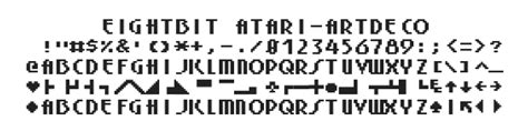 Atari Fonts – Atari 8Bit