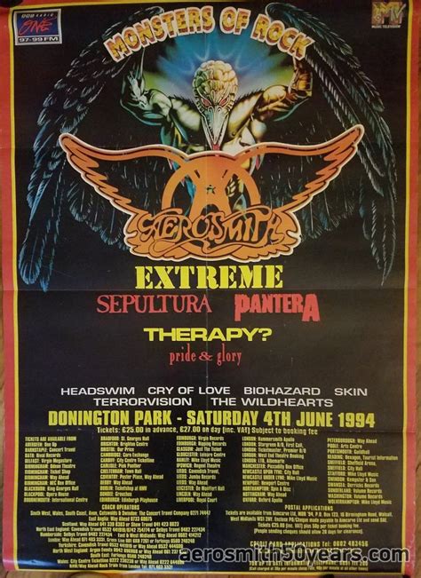 Monsters Of Rock- June 4th, 1994 Donington Park, UK – Aerosmith