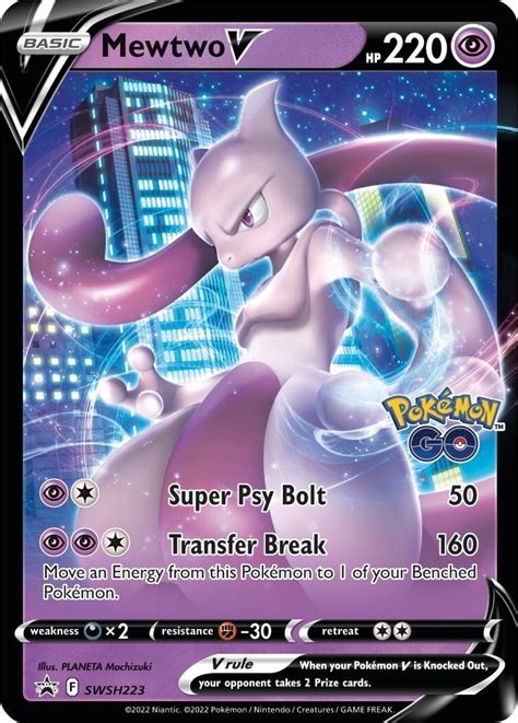 Mewtwo V - SWSH223 - SWSH: Sword & Shield Promo Cards - Pokemon