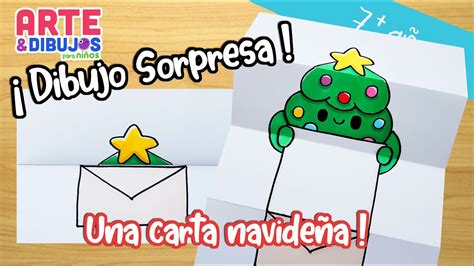 Como dibujar una CARTA DE NAVIDAD | DIBUJO SORPRESA | Arte y Dibujos para Niños - YouTube