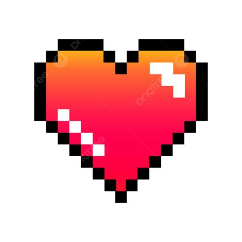 Gradient Heart Pixels, Gradient, Heart, Pixels PNG Transparent Clipart ...