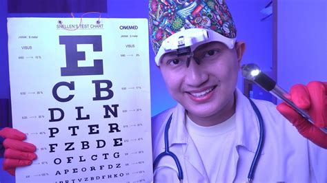 ASMR Roleplay Doctor (Eye Exam) so Relaxing - YouTube