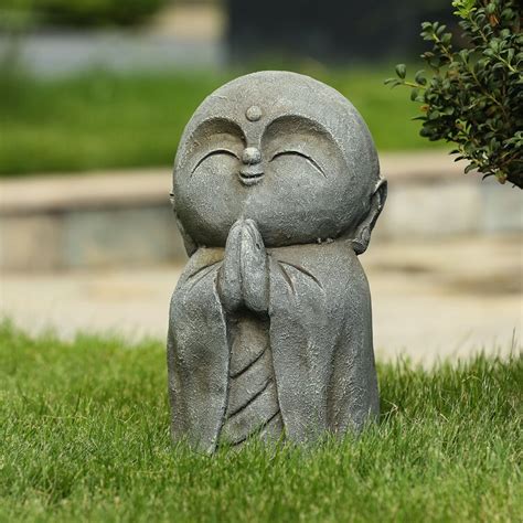 Dakota Fields McCord Little Buddha Monk Garden Statue & Reviews - Wayfair Canada