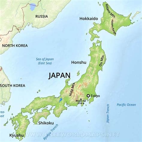 Length of coastline of Japan