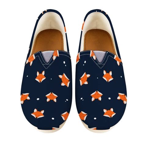 Fox Shoes Fox Women Shoes Shoes With Fox Women Canvas - Etsy