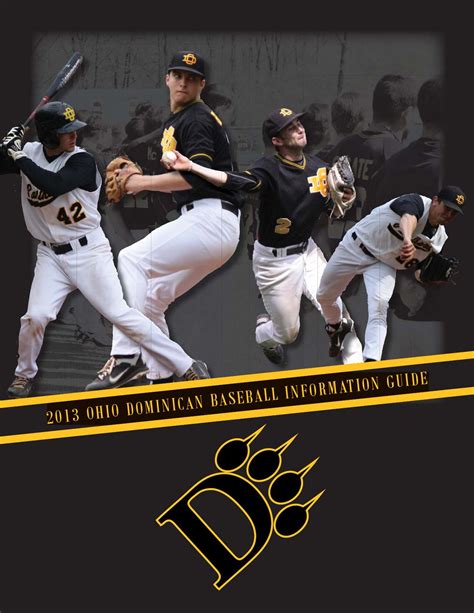 2013 Ohio Dominican Baseball Information Guide by Ohio Dominican University Athletics - Issuu