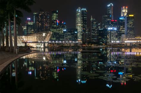 Singapore Skyline at Night - Ed O'Keeffe Photography